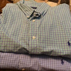 Two men polo shirts